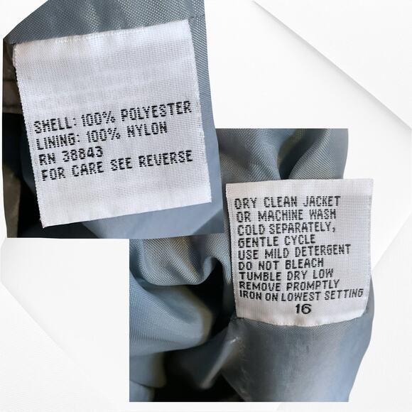 IZZI Activewear Wind Rain Jacket Women’s Size L Green Tan Drawstring Waist Zip - Picture 13 of 13